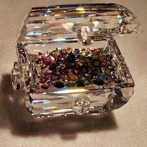 SWAROVSKI  CRYSTAL FIGURINE CHEST